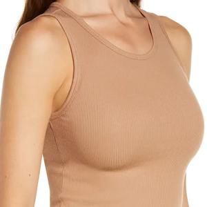 Camiseta sin Mangas Casual para Mujer, Talla Grande, Transpirable, de Alta Calidad, Ecológica, de Poliéster/Algodón, con Logotipo Personalizado en la Parte Delantera - Product Image 5