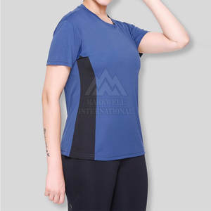 เสื้อยืดออกกำลังกายผู้หญิง MOQ ต่ำ สำหรับขายออนไลน์ แห้งเร็ว ใส่สบาย - Product Image 5