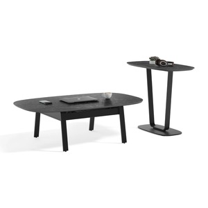 Easy Portable Table Metal Black Powder Coated Terminado Mesa de centro Pantalla lateral Mesa de diseño multifunción en precio barato - Product Image 4
