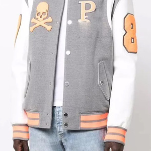 Vestes Letterman grande taille vêtements de mode pour hommes blousons bombardiers broderie couleur personnalisée vestes de baseball d'hiver pour hommes - Product Image 6