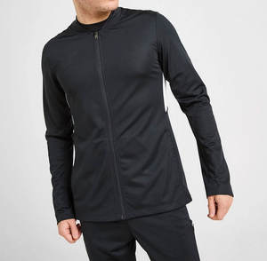 Unisex Nylon Windbreaker Tracksuit 2-Piece Set with Ribbed Cuff Collar Zipper-Up Polyester Track Pants Solid Pattern Breathable - Product Image 5