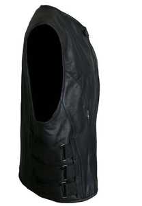 Chaleco de Cuero para Hombre de Invierno de Moda con Cierre de Botones, Hecho a Medida para Pedidos de Exportación de Gran Cantidad del Fabricante de Pakistán - Product Image 6