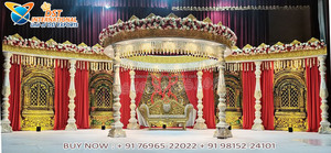 ฮินดูแต่งงานบอลลีวูด Maharaja Mandap ตกแต่ง Mandap ฮอลล์ที่ดีที่สุดพิธีแต่งงานที่สวยงาม FRP ติดตั้ง Mandap - Product Image 2