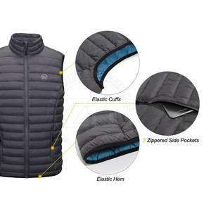 Chaleco Térmico de Invierno para Hombre de Primera Calidad, Impermeable, Cortavientos, Transpirable, Ligero, Informal, de Poliéster - Product Image 4