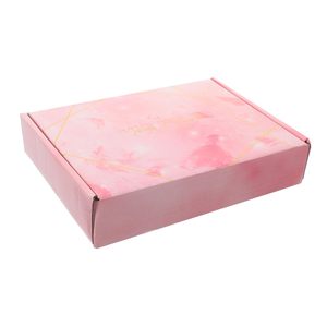 TH CBB-583 Matériaux recyclés écologiques Impression personnalisée Impression quadricolore Fermeture magnétique Carton rigide rose marbré - Product Image 2