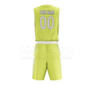 Best Quality <b>Light</b> Weight Reversible Basketball Uniform New Design Wholesale Reversible Basketball Uniform - Product Image 6