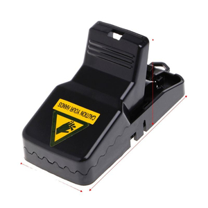 Piège à souris à ressort grande taille réutilisable, outil durable en plastique pour le contrôle des rongeurs dans les jardins et entrepôts - Product Image 2