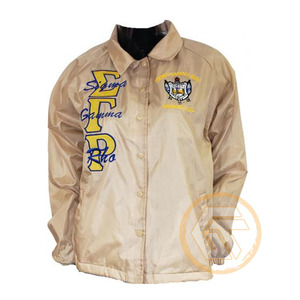 เสื้อแจ็คเก็ตปักลาย Sigma Gamma Rho แบบสั่งทำพิเศษ ผลิตจากโพลีเอสเตอร์ 100% ระบายอากาศได้ดี กันน้ำ คุณภาพสูง สำหรับสมาคมนักศึกษาหญิง ชุดเครื่องแบบกรีก - Product Image 4