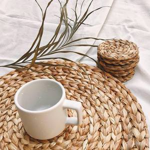 Placa de carga Natural, jacinto de agua redondo de Mantel Individual, decoración de mesa y accesorios PARA CENA - Product Image 3