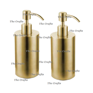 Juego de Dos Dispensadores de Jabón Líquido para Baño en Color Dorado Latón, Dispensador de Jabón de Tamaño Personalizado a Precio Económico - Product Image 6