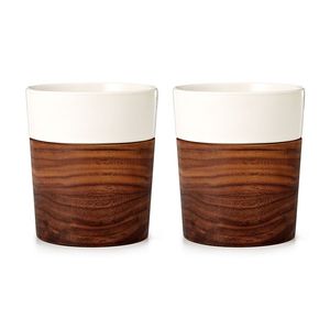 Taza para beber de madera hecha a mano primitiva ecológica, taza de café, taza de té, desayuno, cerveza, leche para ocasión navideña - Product Image 3