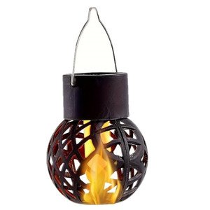 SOLAR <b>TORCH</b> LAMP LED HANGING <b>LANTERN</b> ATMOSPHERE LOFT BROKEN THROUGH - Product Image 2