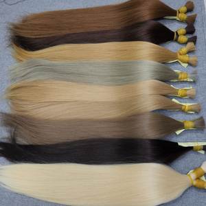 Pelo de bebé de alta calidad pelo crudo a granel venta al por mayor mechones rectos naturales pelo humano a granel - Product Image 5