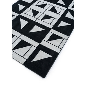 Alfombra de Yute Geométrica Abstracta Indusbar de 4m de Ancho, Tejido Plano de Lana con 10mm de Grosor para Habitación Juvenil -DW-178 - Product Image 2