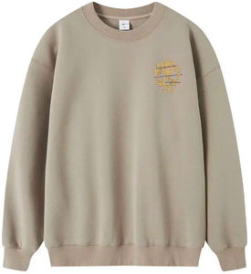 Sweat-shirt à col rond imprimé tête de mort personnalisé pour hommes tissu en tricot polaire respirant tenue décontracté marque privée anti-rides pour l'hiver - Product Image 1