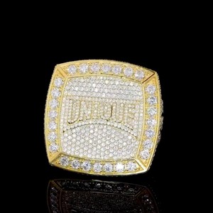 14k Solid Gold Moissanite <b>Rings</b> Iced Out Moissanite Jewelry 14k Gold VVS Moissanite Diamond Hip Hop <b>Ring</b> <b>for</b> <b>Men</b> - Product Image 1