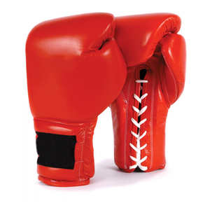 Gants de boxe de haute qualité tendance en gros, gants de boxe lourds, gants de Muay Thai en cuir PU respirant, fermeture à lacets, gants d'entraînement - Product Image 5