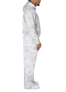 Survêtement d'hiver pour homme lavable, délavé à l'acide, 100% coton, respirant, décontracté, taille élastique, nouveau style - Product Image 5