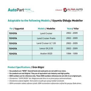 Eje de bloqueo del eje de encendido para Land Cruiser Lexus - Product Image 2