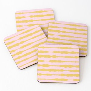Posavasos de madera de Acacia con Mango impreso, Juego de 4 piezas, 952 - Product Image 3