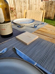 Juego de posavasos de madera con soporte Juego de posavasos de taza de alta calidad con estampado de esmalte a precio barato - Product Image 4