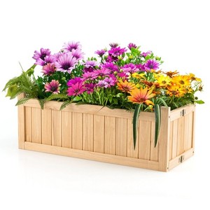 Grande vente-pots de fleurs et jardinières-pot de fleurs jardinière en bois pots de fleurs en bois meubles de jardin d'extérieur - Product Image 2