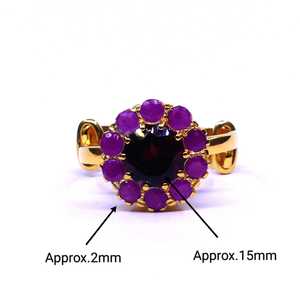 แหวนไข่มุกเทอร์ควอยซ์ชุบทองเงินสเตอริง925 - Product Image 2