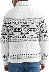 Pull en tricot anti-rides à col en V pour hommes, cardigan avec fermeture et ceinture, pour l'automne et l'hiver, nouvel arrivage - Product Image 2