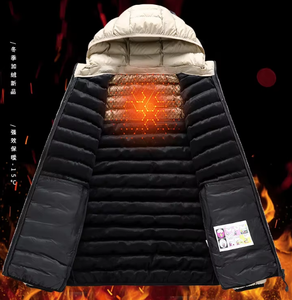 Blouson d'hiver matelassé OEM 2026 de haute qualité avec capuche, en tissu tissé, coton matelassé, décontracté, zippé, coupe-vent, réversible et respirant - Product Image 5