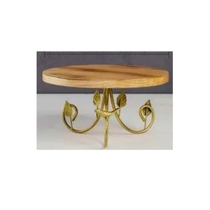 Soporte de pastel de madera de acacia para decorar la mesa del hogar con esmalte para artesanía diseño único soporte de pastel de madera para venta al por mayor - Product Image 3