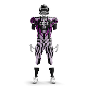 Uniformes de fútbol americano de talla grande Unisex con logotipo personalizado, uniformes de manga corta transpirables antibacterianos de secado rápido, número de nombre - Product Image 5