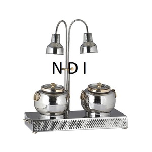 Réchaud à gaz en acier inoxydable avec support de brûleur-Serveur de buffet moderne pour service de nourriture chaude - Product Image 1