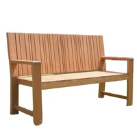 Banc en bois massif de style moderne Conception simple pour les loisirs intérieurs et extérieurs pour les parcs, les villas et les écoles