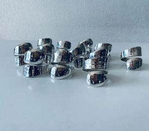 Anillo de Servilleta de Metal Contemporáneo Hecho a Mano y Personalizable, Accesorio para Decoración de Mesa, para Bodas, Fiestas, Restaurantes, Manualidades y Hogar - Product Image 5