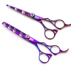 Ciseaux Dragon Ciseaux de coupe de cheveux dorés manche décalé vis ciseaux de salon de coiffure coupe de cheveux en acier inoxydable - Product Image 3