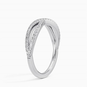 คุณภาพสูงอาร์ตเดคโคแบบบิดสไตล์วงแหวนแต่งงานเพชรสำหรับปลูกในห้องปฏิบัติการแหวนหมั้นทองสีเหลืองทอง18K เครื่องประดับแฟชั่นที่ชัดเจน VVS - Product Image 6