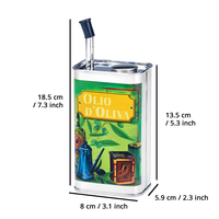[Holar] Taiwan Made Best-seller 17 onces 500 ml sans goutte en acier inoxydable multicolore peut d'huile d'olive pour la cuisine