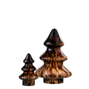 Sapin de Noël décoratif en verre de dernière collection avec mouchetures Beau sapin de Noël en verre - Product Image 1