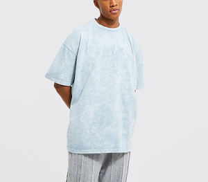 Nuevo estilo 2025 ácido lavado camiseta hombres suave algodón 100% bambú microfibra personalizado impreso liso camisetas de gran tamaño para hombres - Product Image 6