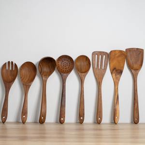 Unique kitchen <b>tools</b> wood utensils food-<b>safe</b> spatulas for restaurant home use wooden cooking spatula - Product Image 4