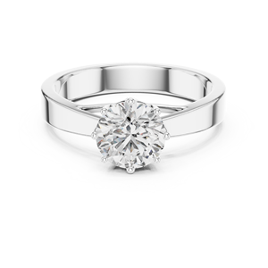 Anillo de Compromiso Clásico con Moissanita en Racimo, Certificado IGI, Aleación de Oro Rosa, Minimalista, Elegante, Regalo para Mujer - Product Image 4