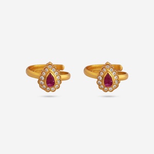 Glamorous <b>Gold</b>-Plated Copper <b>Toe</b> <b>Ring</b> for Wedding Engagement Gift Giving - Product Image 1