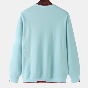 Sweat-shirt pour homme en coton mélangé, col rond et manches longues, idéal pour l'entraînement sportif et les voyages. - Product Image 2
