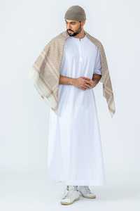 Vêtements islamiques pour hommes OEM, respirants, nouveau design, abaya musulmane, jubba, thobes, thobe avec fonction antistatique - Product Image 4