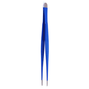 Pinzas de tejido TC Debakey de alta calidad, pinzas quirúrgicas con mango de agarre azul, pinza atraumática Vascular de 15 cm, punta de 1,5mm - Product Image 3