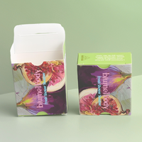 Boîte d'emballage biodégradable étanche personnalisée pour éponge à vapeur de douche florale, fabrication artisanale UV de haute qualité, impression de logo personnalisée