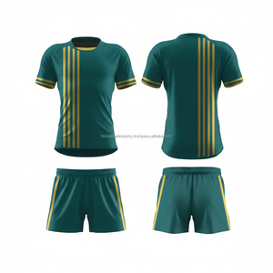 Conjunto de Camiseta de Rugby Ligera Personalizada para Club, Manga Corta, Costuras Resistentes, Disponible para Pedidos al por Mayor - Product Image 3