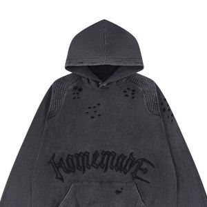 เสื้อสเวตเตอร์ถักมีฮู้ดผ้าหนาพิมพ์ลายรอยยิ้มบนท้องถนน - Product Image 2