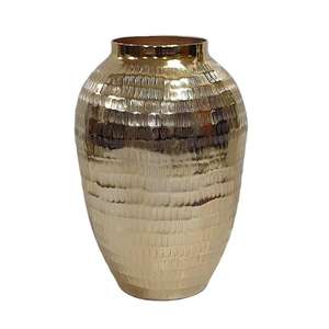 Vase à fleurs en or style américain Pot à fleurs de luxe Décoration de mariage Prix bon marché Vase décoratif de luxe Accessoires de table - Product Image 5