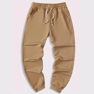 New Custom Casual <b>Canvas</b> <b>Waterproof</b> Eco-Friendly Breathable 100% Cotton Drawstring Closure Outdoor Sweatpants for Men Washed - Product Image 5